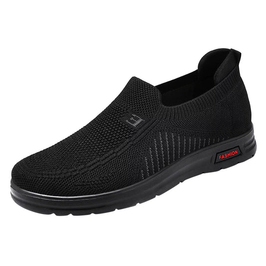 Sports Shoes for Man Mens Classic Nylon Sneaker Fashion Summer and Autumn Men Sneakers Fly Woven Mesh Flat Slip on Comfortable 40